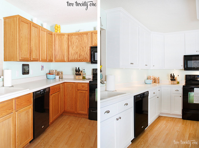 Before And After Kitchen Cabinets
 Home Tour