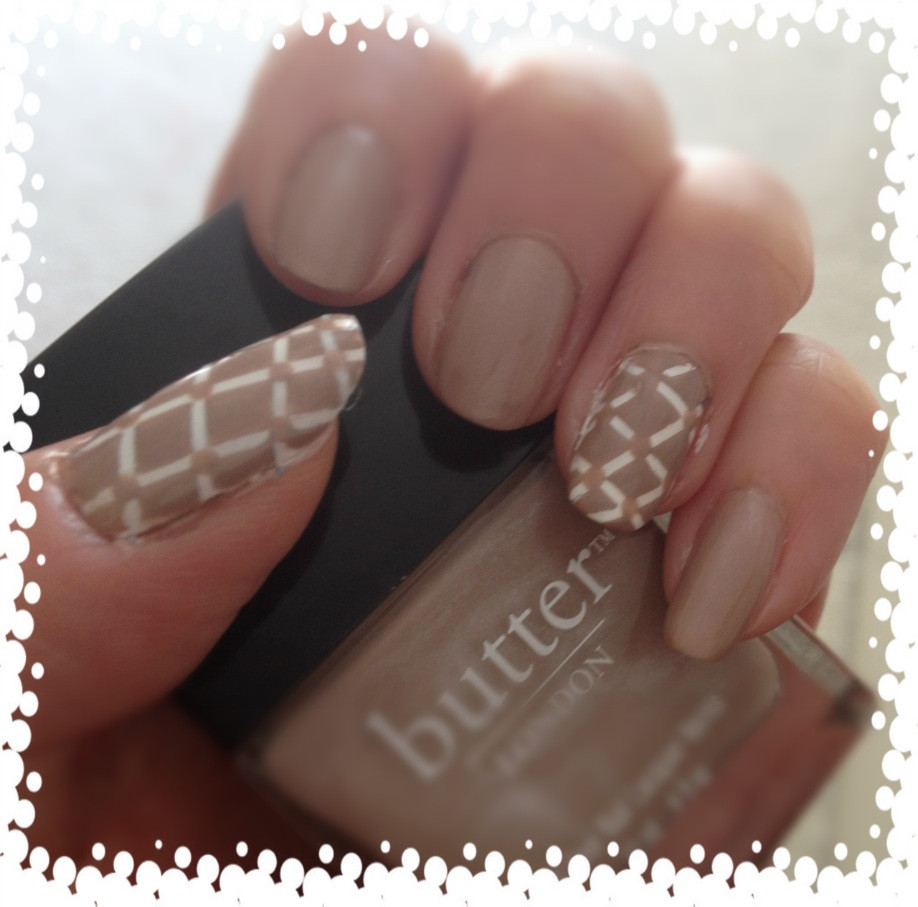 Beige Nail Designs
 Beige Lattice Nails