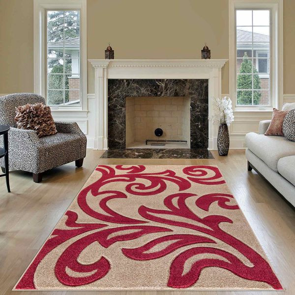 Beige Rug Living Room
 Modern Area Beige & Red Rug For Living Room