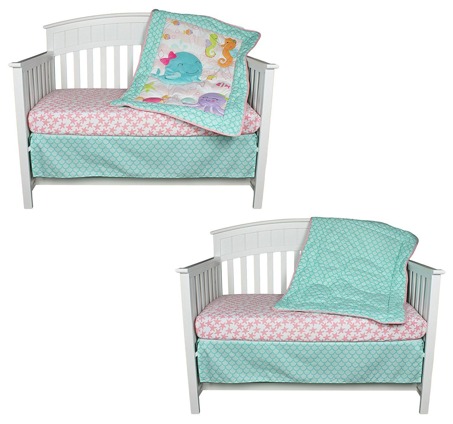 Belle Baby Bedding And Decor
 Sea Sweeties 3 Piece Baby Crib Bedding Set by Belle With