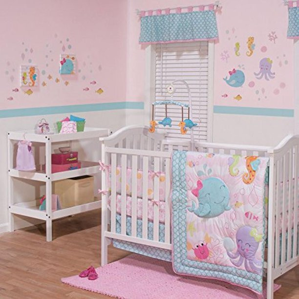 Belle Baby Bedding And Decor
 Belle Sea Sweetie 3 Piece Crib Bedding Set Walmart