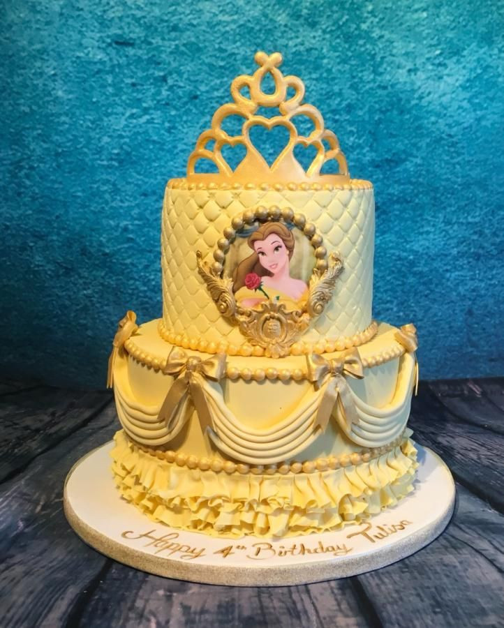 Belle Birthday Cake
 333 best Disney s Beauty and the Beast Cakes images on