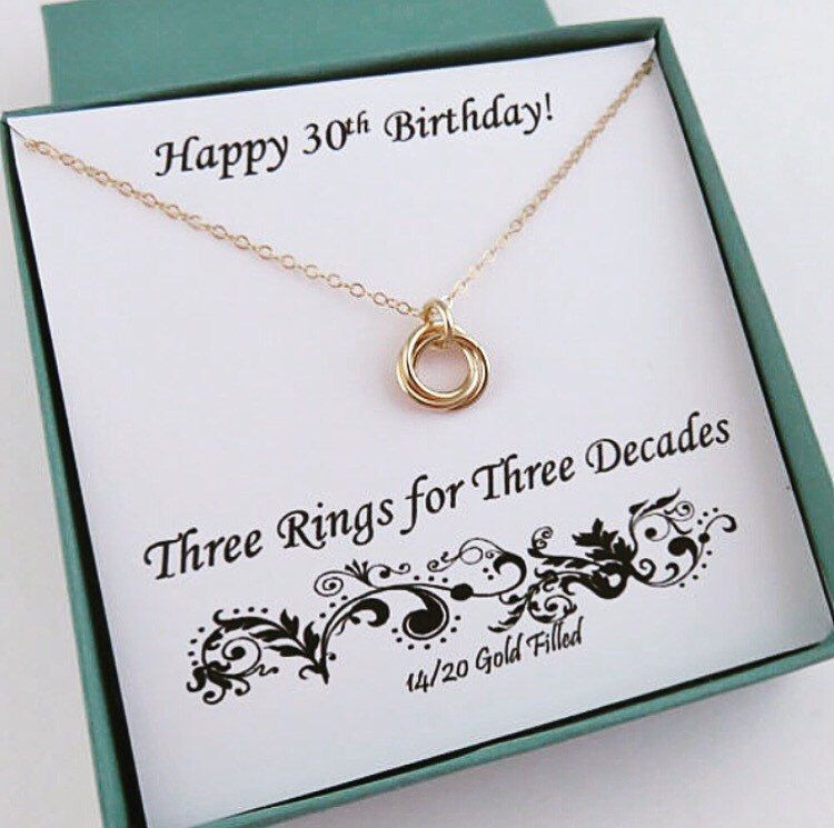 Best 30th Birthday Gifts For Her
 30th Birthday Gold Birthday Necklace 30th Birthday Ideas