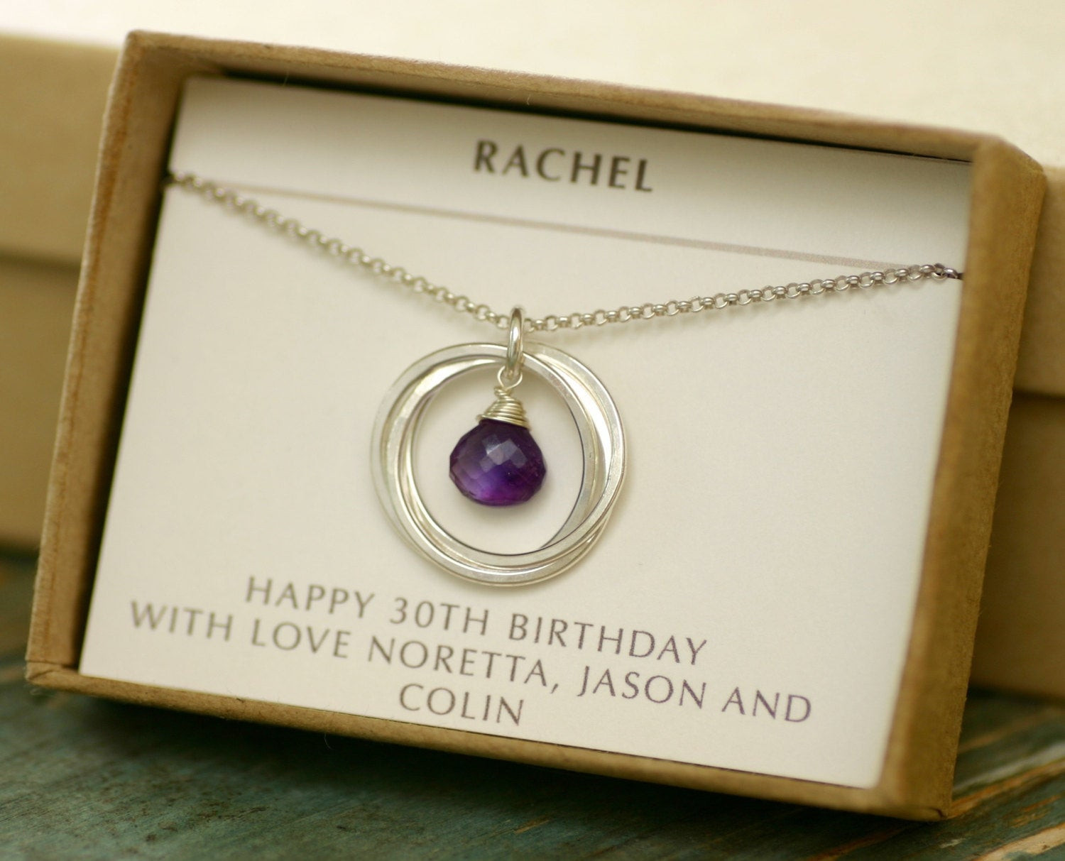 Best 30th Birthday Gifts For Her
 30th birthday t for her amethyst necklace for daughter 3