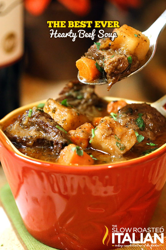 Best Beef Soup Recipe
 Best Ever Hearty Beef Soup With VIDEO