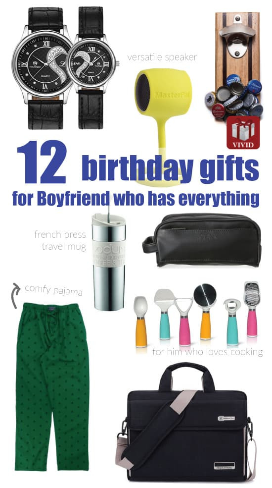 Best Boyfriend Birthday Gifts
 12 Best Birthday Gift Ideas for Boyfriend Who Has