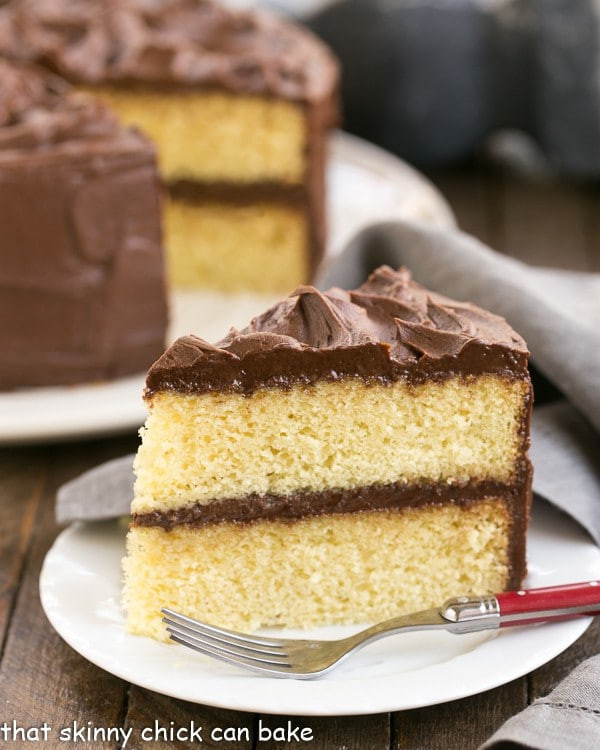 Best Chocolate Frosting For Yellow Cake
 Yellow Cake with Fudge Icing