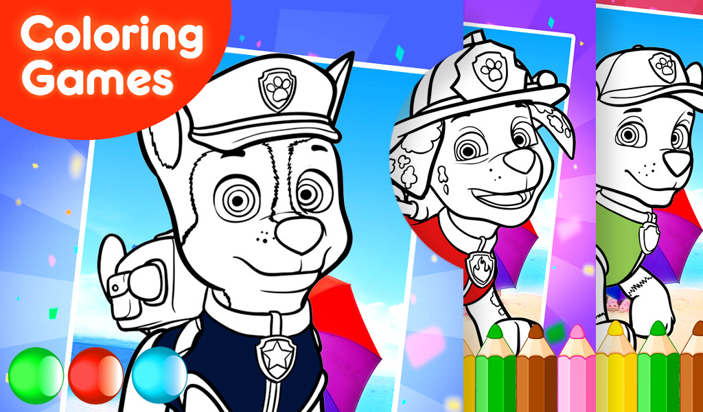 Best Coloring App For Kids
 Coloring Games Paw Patrol Free Coloring App for Kids