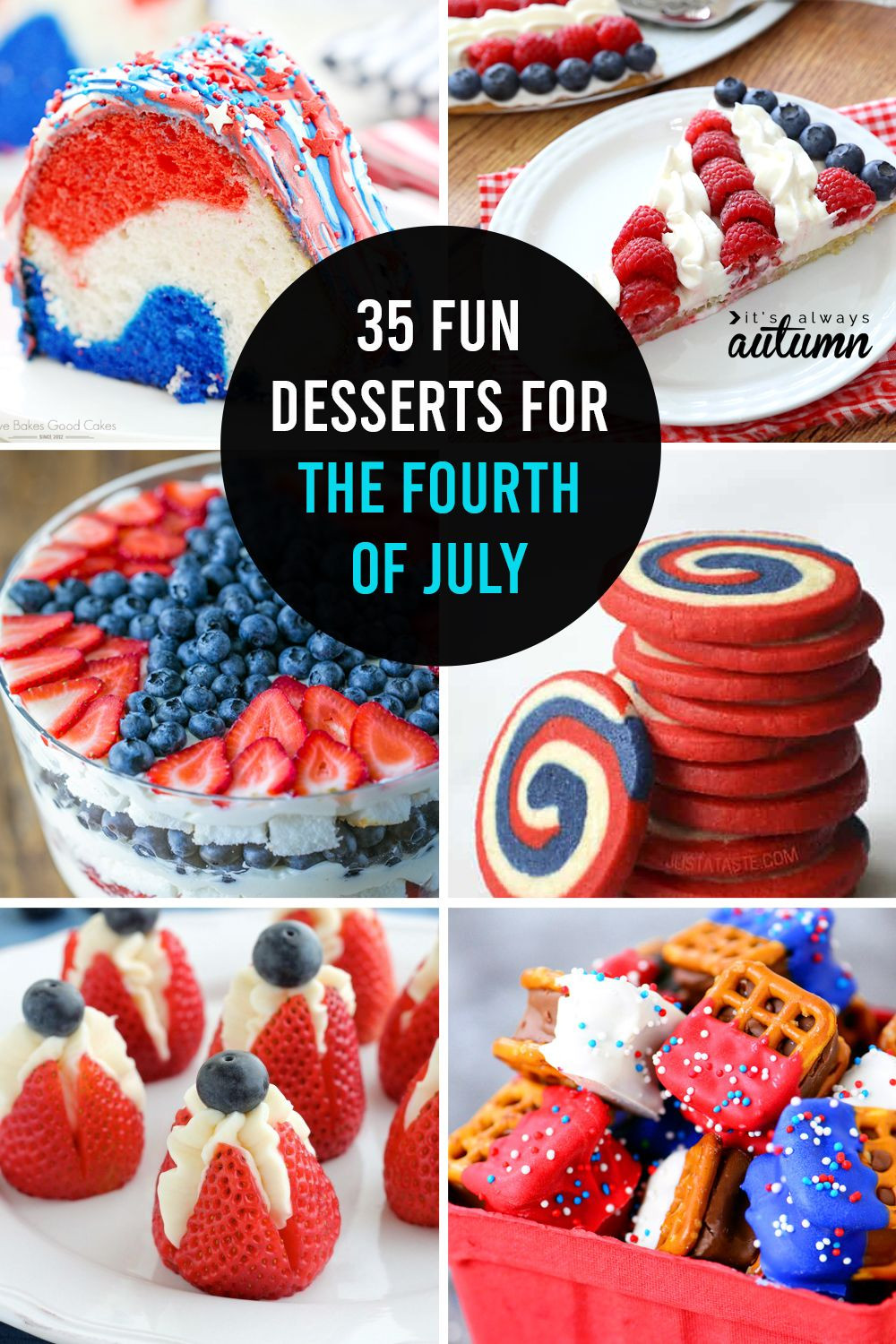 Best Fourth Of July Desserts
 20 red white and blue desserts for the Fourth of July