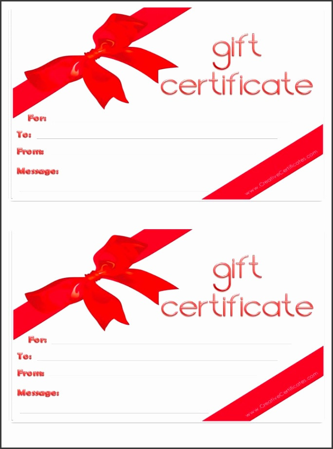 Best Gift Certificate Ideas
 9 Printable Christmas Gift Certificates Templates Free