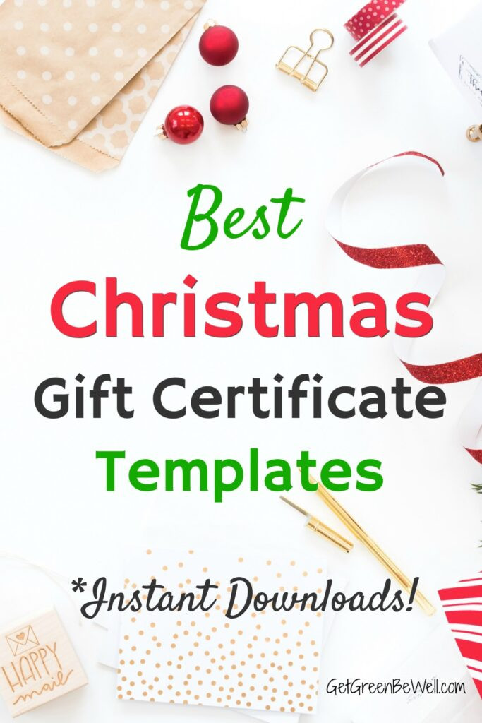 Best Gift Certificate Ideas
 Best Christmas Gift Certificate Template Downloads Get