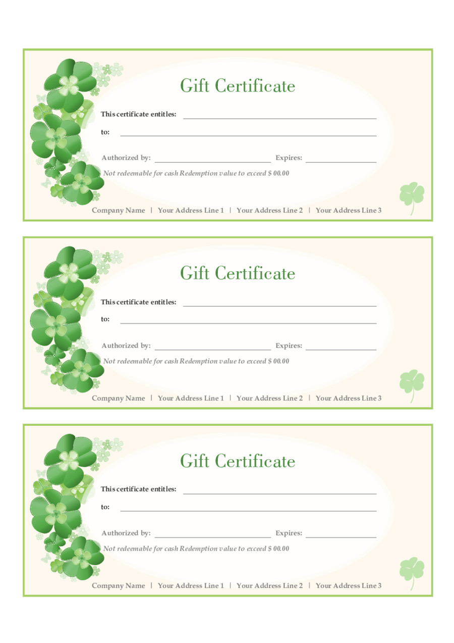 Best Gift Certificate Ideas
 Certificate Templates Best s of Gift Certificate