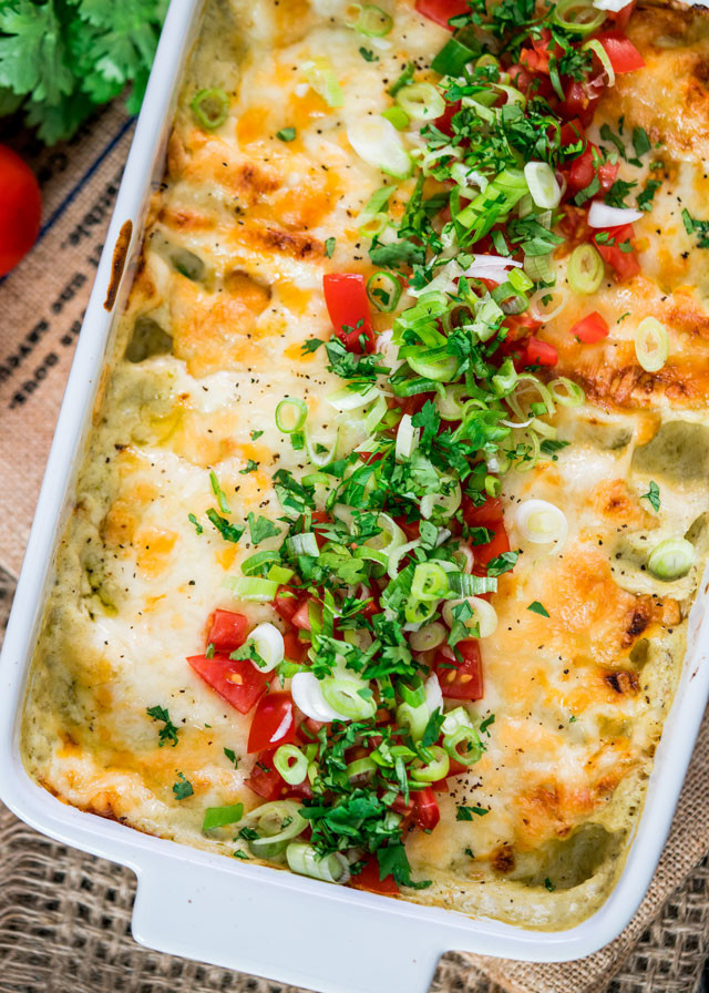 Best Green Chile Chicken Enchilada Casserole Recipe
 Quick and Easy Green Chile Chicken Enchilada Casserole