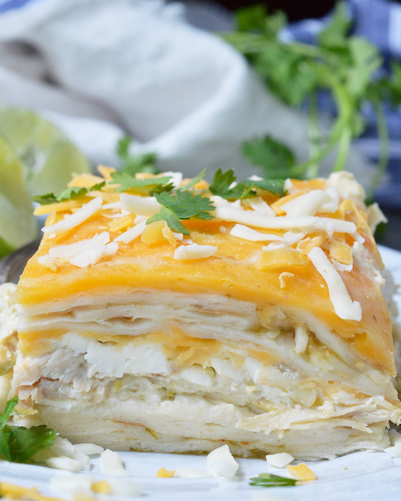 Best Green Chile Chicken Enchilada Casserole Recipe
 Green Chicken Enchilada Casserole WonkyWonderful