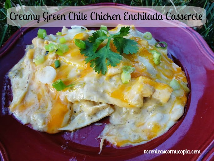 Best Green Chile Chicken Enchilada Casserole Recipe
 Creamy Green Chile Chicken Enchilada Casserole