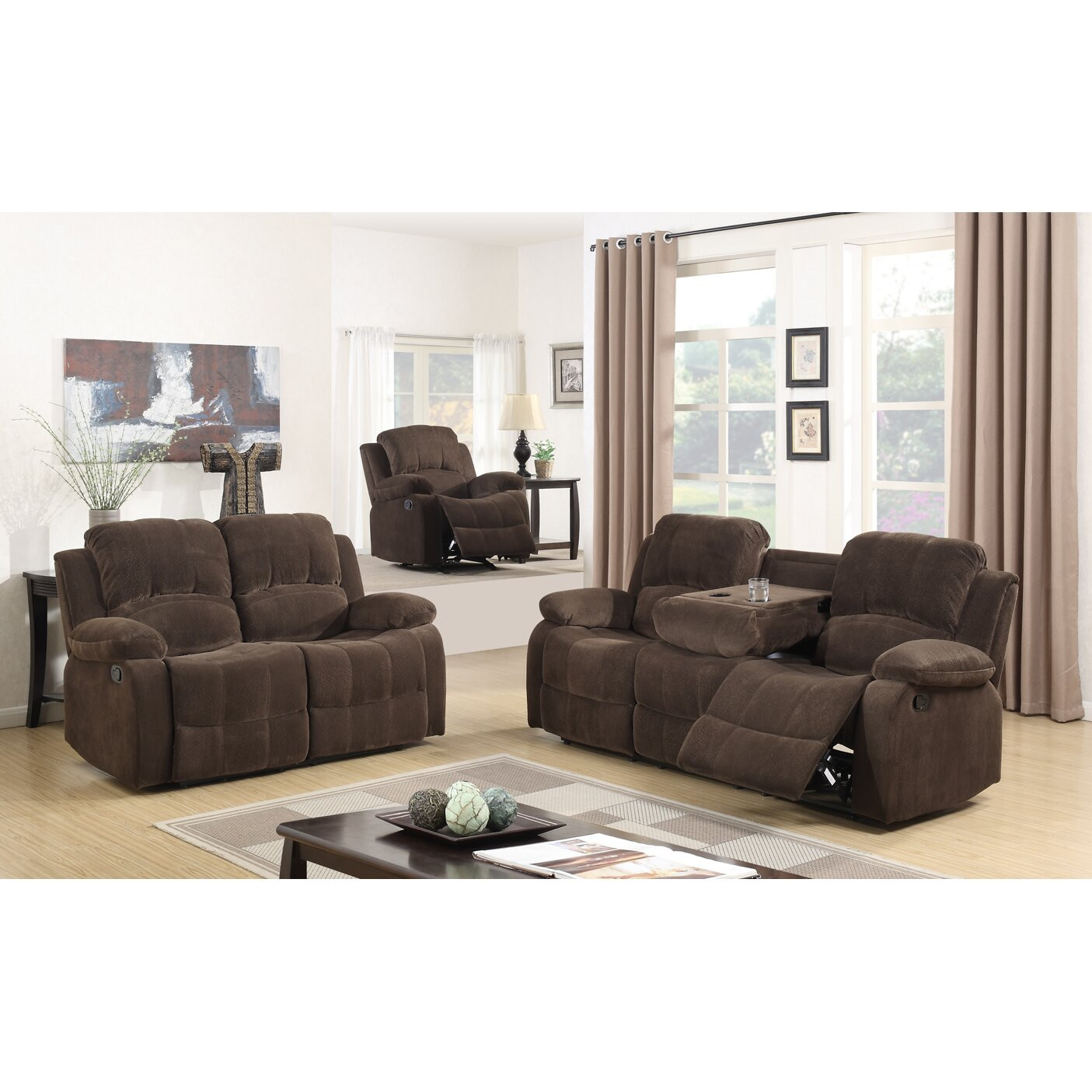 Best Living Room Chairs
 Best Quality Furniture Fabric 3 Piece Recliner Living Room