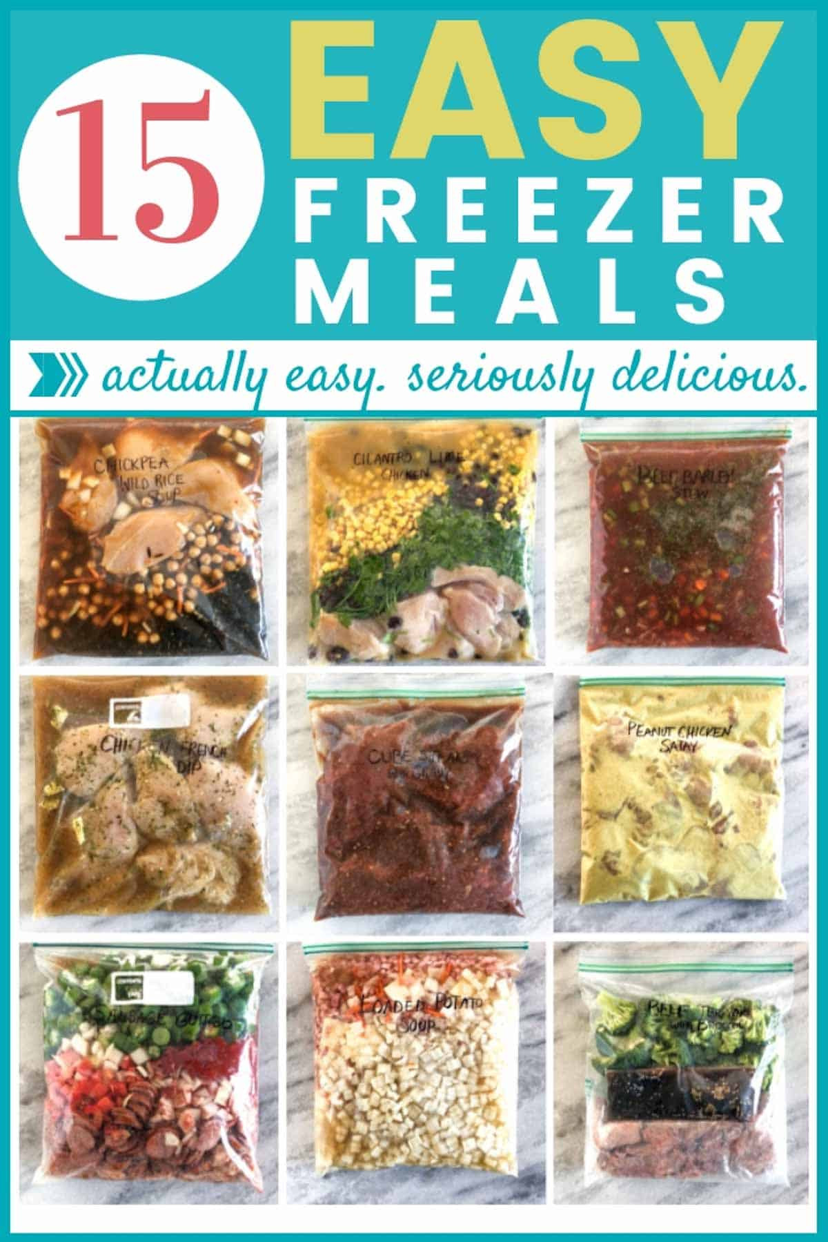 Best Make Ahead Dinners
 15 Actually Easy Freezer Meals Seriously HappyMoneySaver