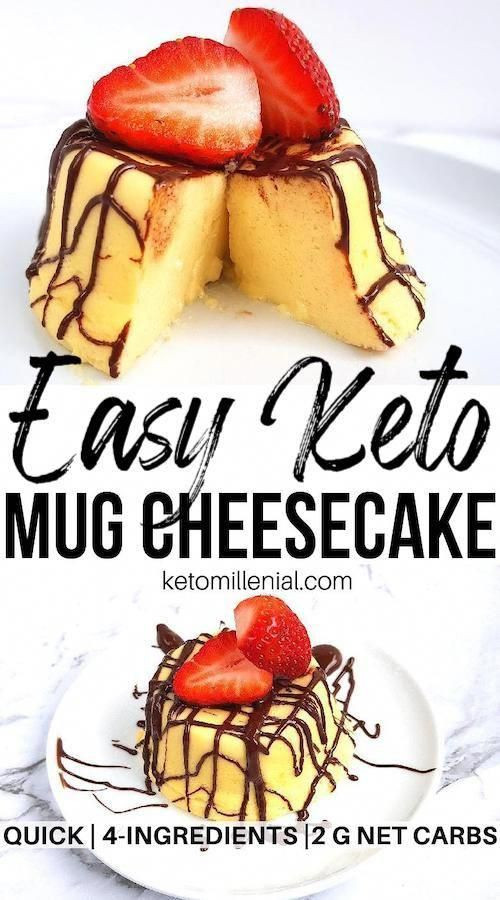 Best Microwave Desserts
 Best Keto Mug Cheesecake With 4 Ingre nts In a Microwave