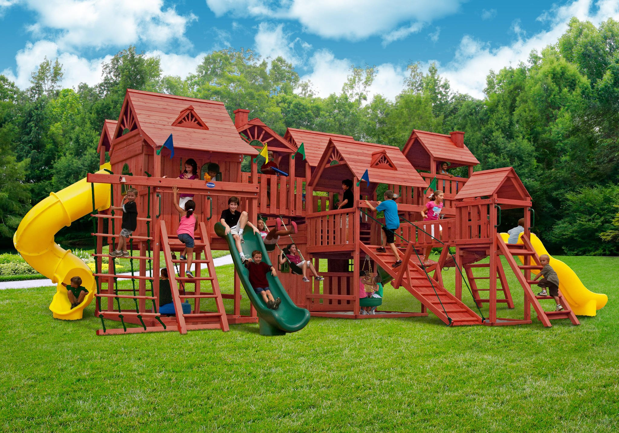 Best Playset For Backyard
 Gorilla Playsets Metropolis Wooden Play from NJ Swingsets