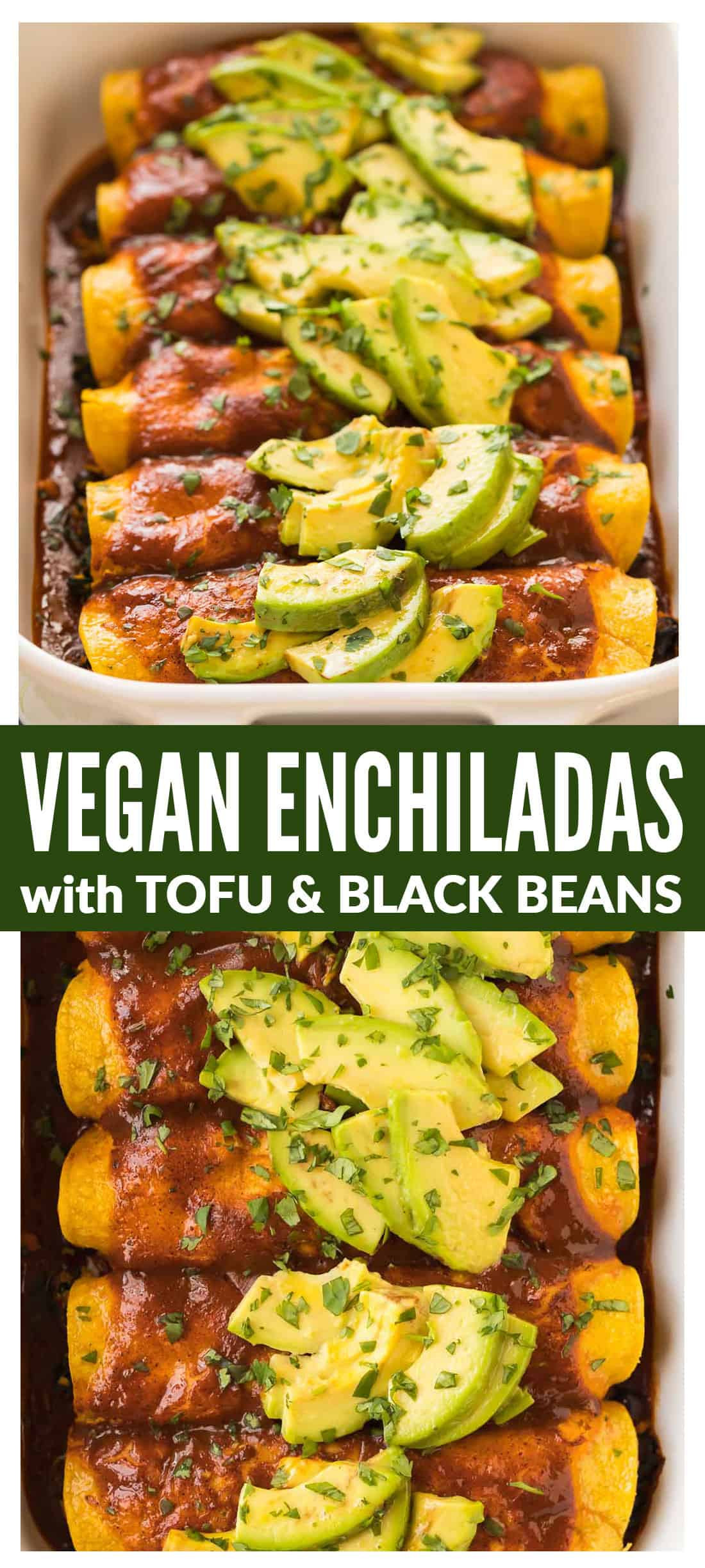 Best Vegetarian Enchiladas
 Vegan Enchiladas with Tofu and Black Beans