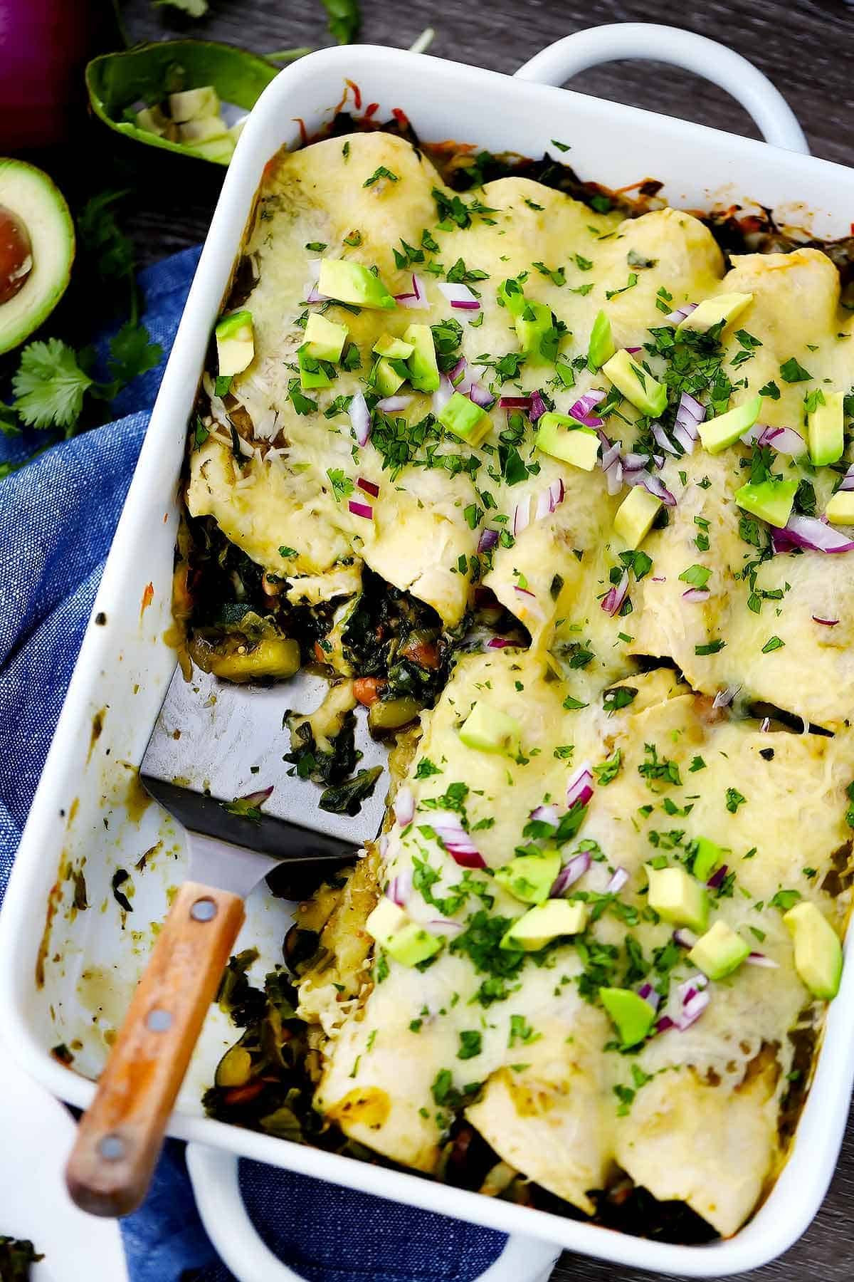 Best Vegetarian Enchiladas
 Ve arian Enchiladas Verdes Recipe