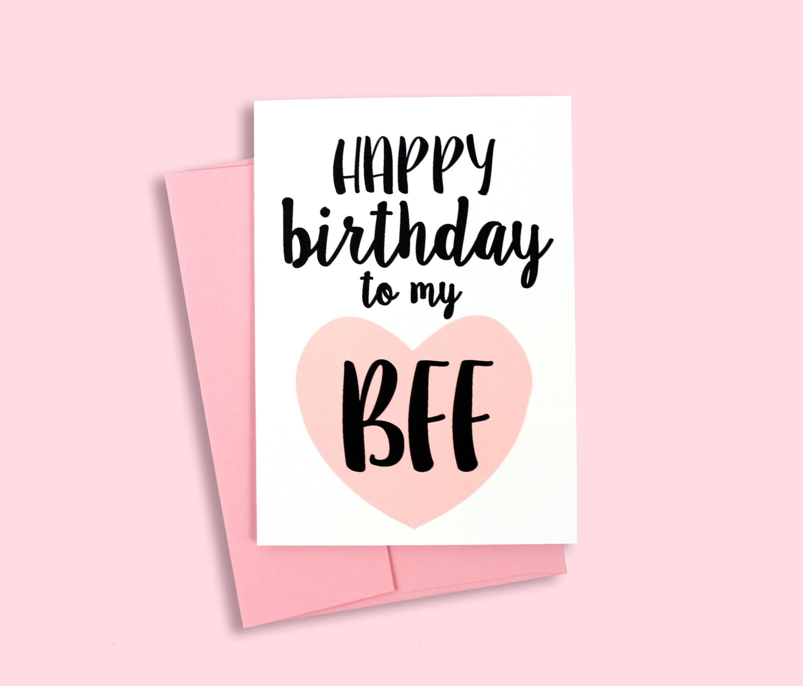 Bff Birthday Cards
 Happy Birthday to my BFF Card Greeting Card Best Friend