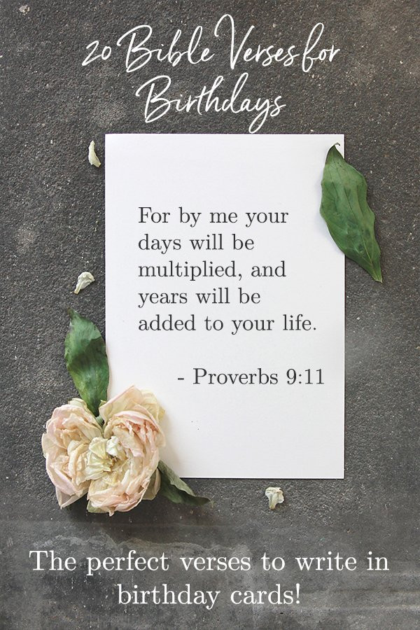 Bible Birthday Wishes
 20 Best Bible Verses for Birthdays Celebrate Birth with