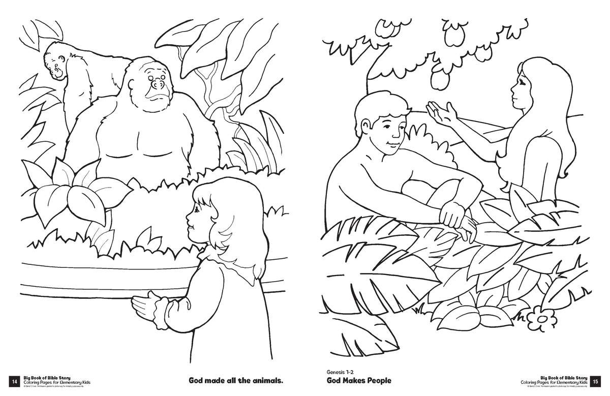 Bible Coloring Book For Kids
 Big Book of Bible Story Coloring Pages for Elementary Kids