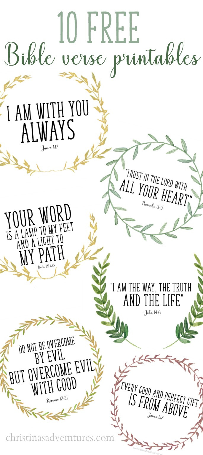 Bible Quotes For Children
 Free printable Bible verses Christinas Adventures