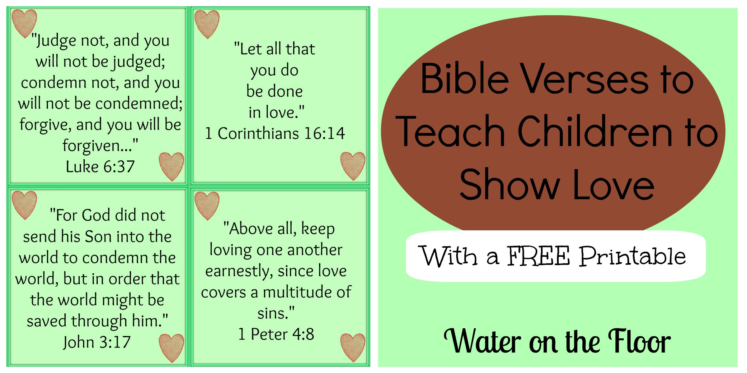 Bible Quotes For Children
 Memory Work