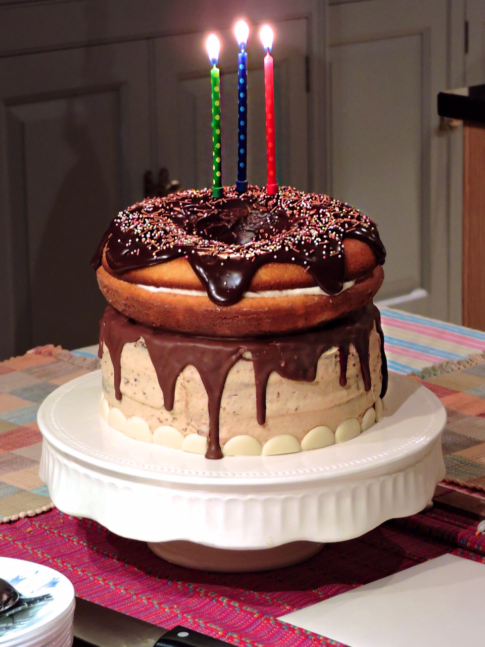 Biggest Birthday Cake
 Giant Doughnut Birthday Cake – BakedByH