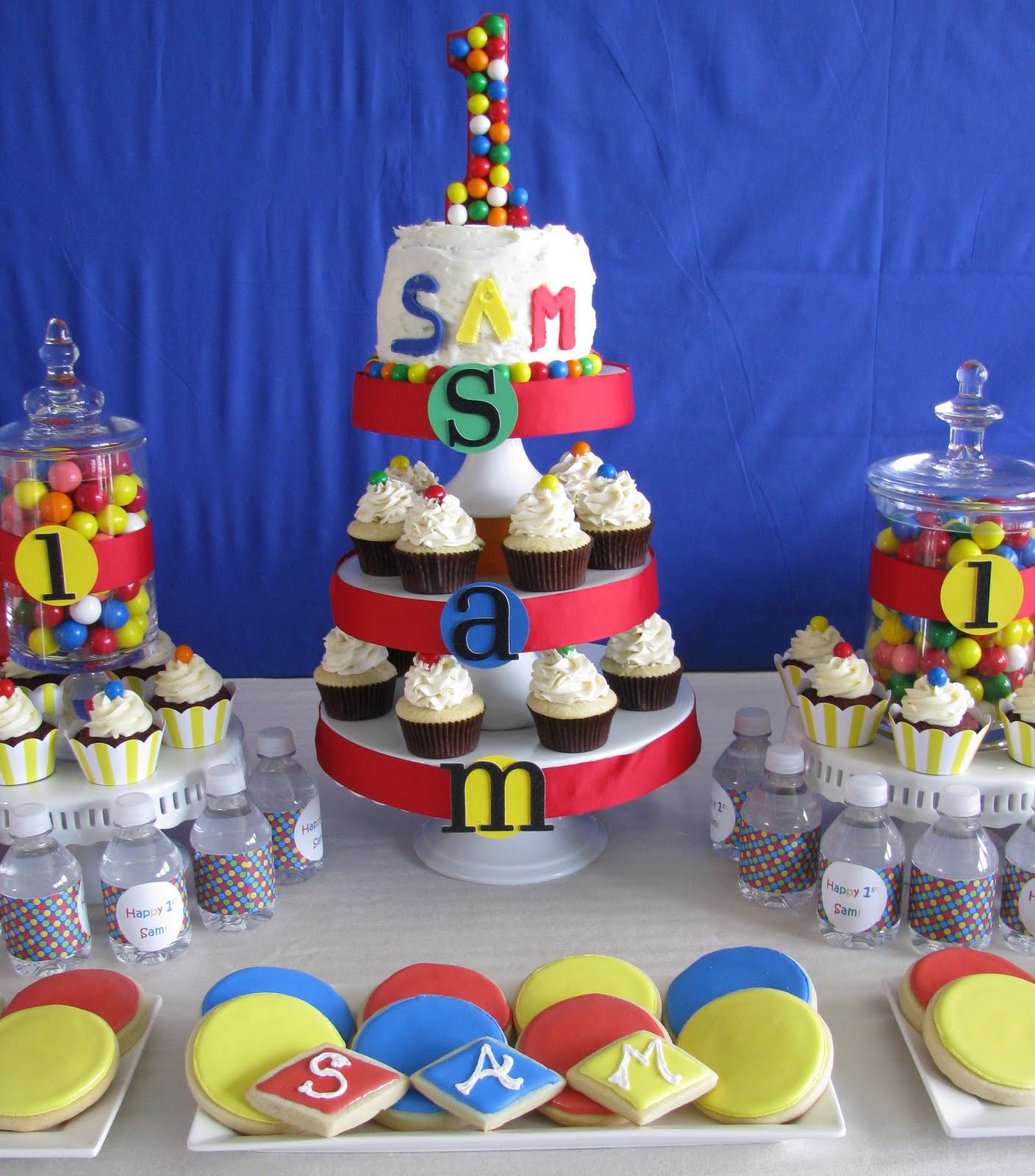 Birthday Boy Decorations
 Sheek Shindigs A Bouncing Baby Boy s 1st Birthday Celebration