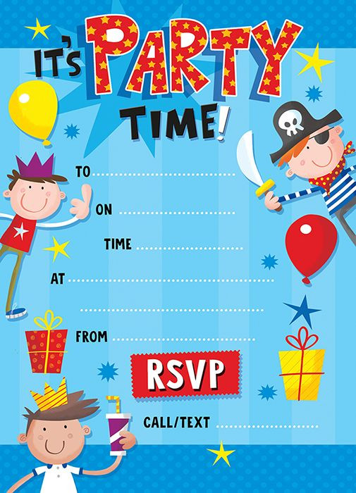 Birthday Boy Invitations
 Boy s Fun Birthday Party Invitation – FUN BOY S Invite