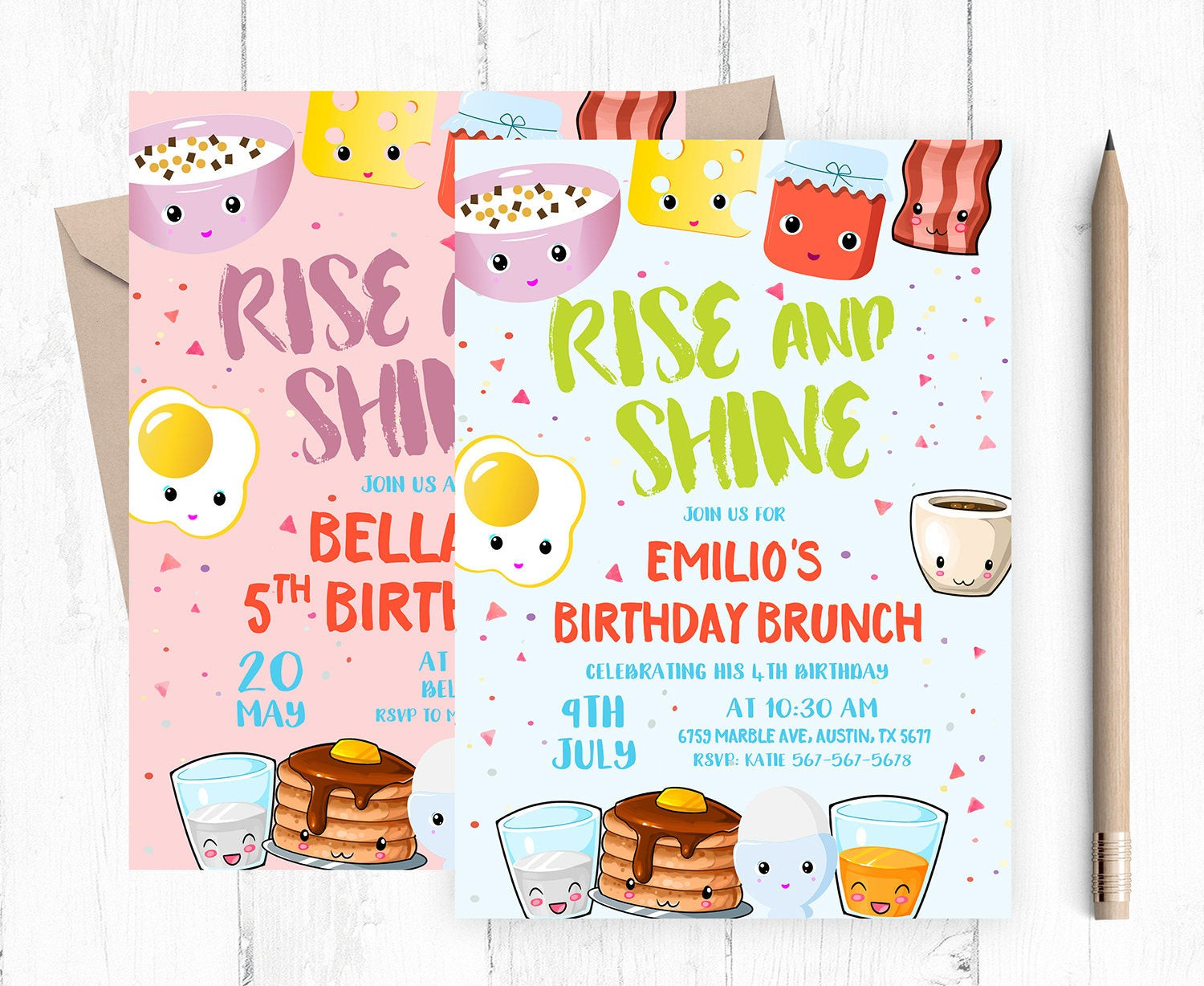 Birthday Brunch Invitations
 Breakfast Invitation Birthday Brunch Invitation Kids