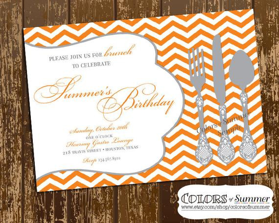 Birthday Brunch Invitations
 Birthday Brunch Invitation Luncheon Invitation Dinner