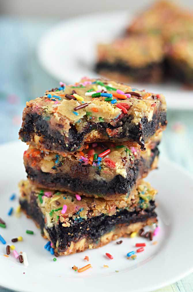 Birthday Cake Brownies
 Birthday Cake Remix Brownies – Eat More Chocolate Eat More