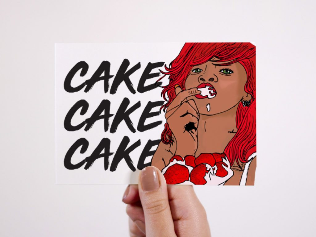 Birthday Cake By Rihanna
 Rihanna Birthday Cake Card