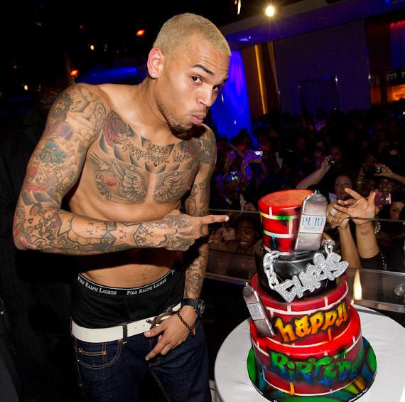 Birthday Cake Chris Brown
 Chris Brown Celebrates 22nd Birthday at PURE Nightclub