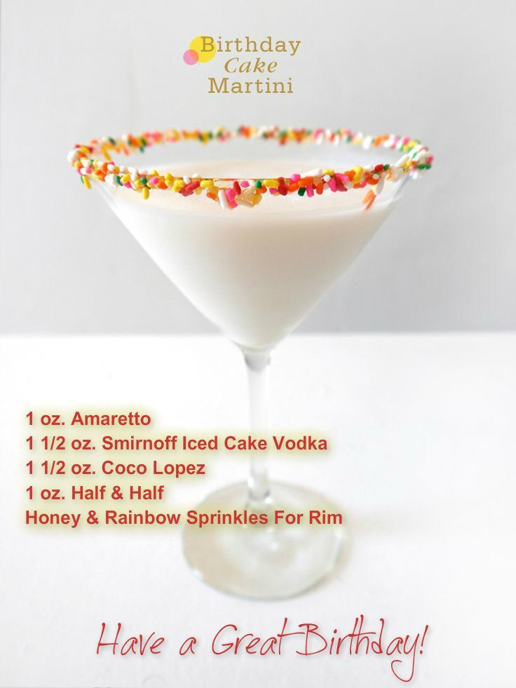 Birthday Cake Drink Recipe
 birthday cake martini I m really on the fence about a