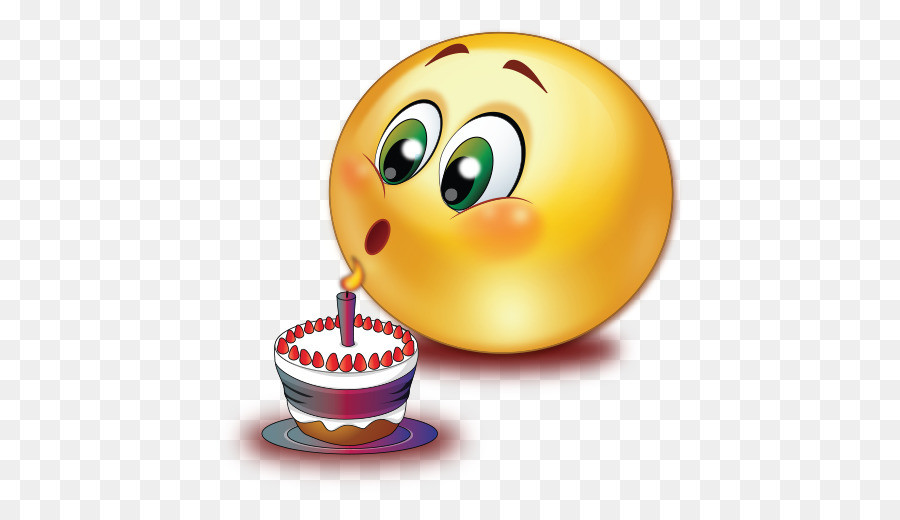 Birthday Cake Emoticon
 Smiley Birthday cake Emoticon Blowing Candles png