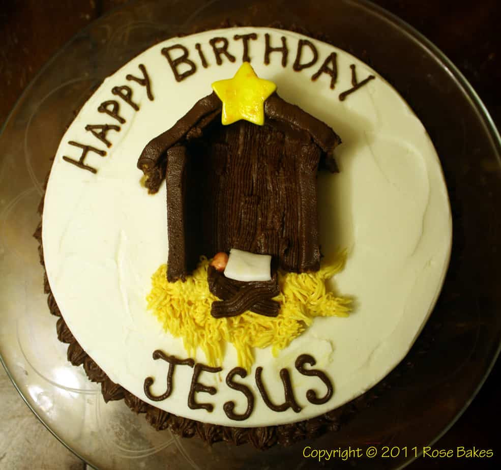 Birthday Cake For Jesus
 Happy Birthday Jesus & Merry Christmas Cake Cake Pops too 