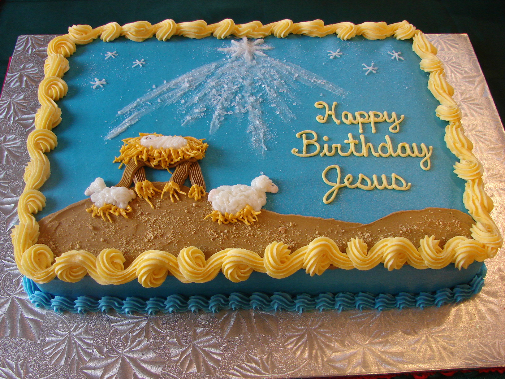 Birthday Cake For Jesus
 1000 images about Baby Jesus Cakes on Pinterest
