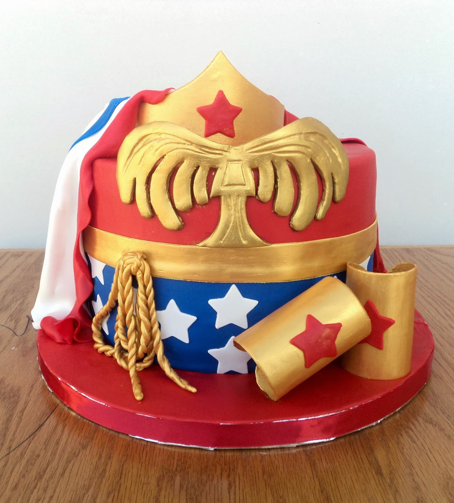 Birthday Cake For Women
 Delectable Cakes Wonder Woman with Cape Birthday Cake