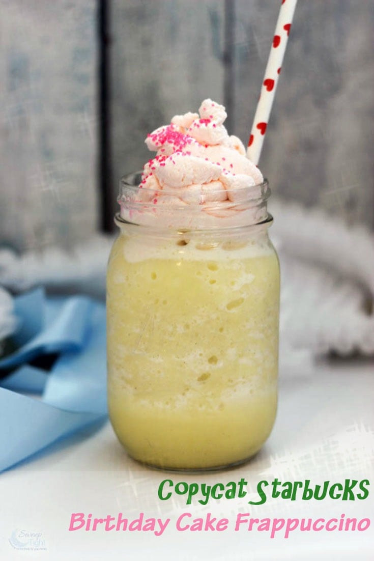 Birthday Cake Frappuccino Recipe
 Copycat Starbucks Birthday Cake Frappuccino Recipe