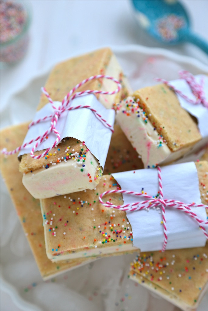 Birthday Cake Ice Cream Sandwich
 Homemade Birthday Cake Ice Cream Sandwiches Country Cleaver