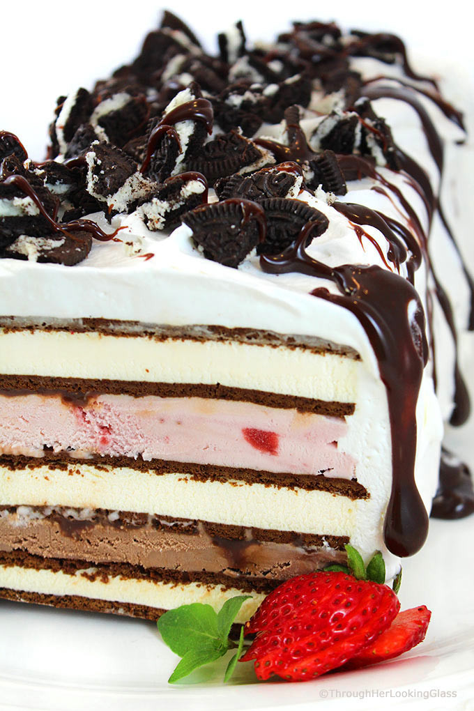 Birthday Cake Ice Cream Sandwich
 Easy Neapolitan Ice Cream Sandwich Cake Recipe Through