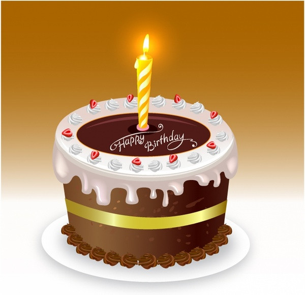 Birthday Cake Images Free Download
 Happy birthday cake Free vector in Adobe Illustrator ai