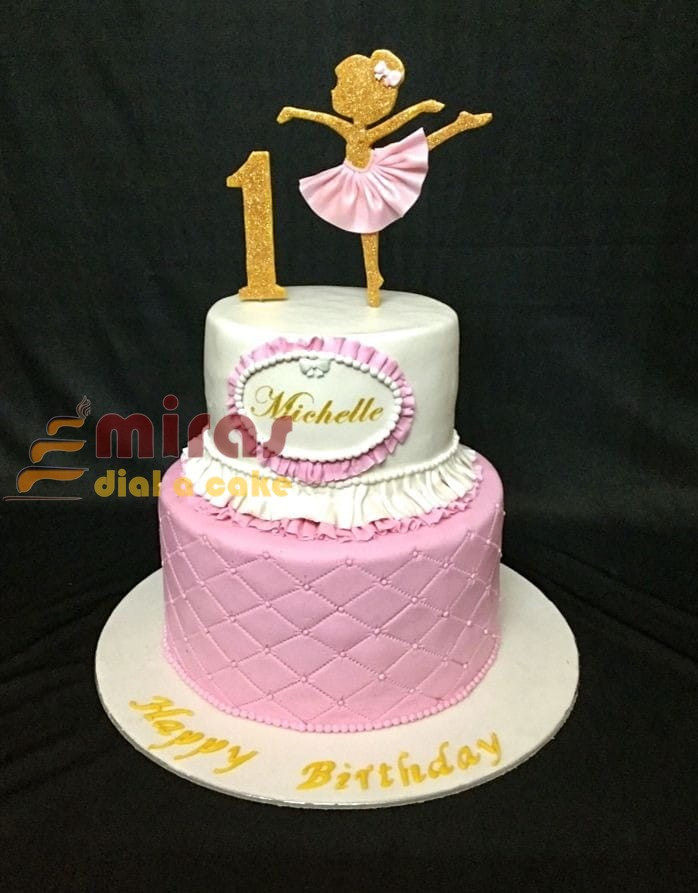 Birthday Cake Near Me
 1st Birthday Ballet Theme Cake for girls line Birthday