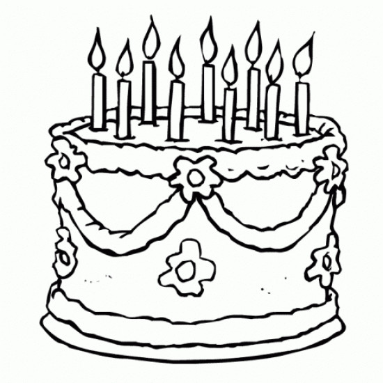 Birthday Cake Outline
 Birthday Cake Outline Cliparts