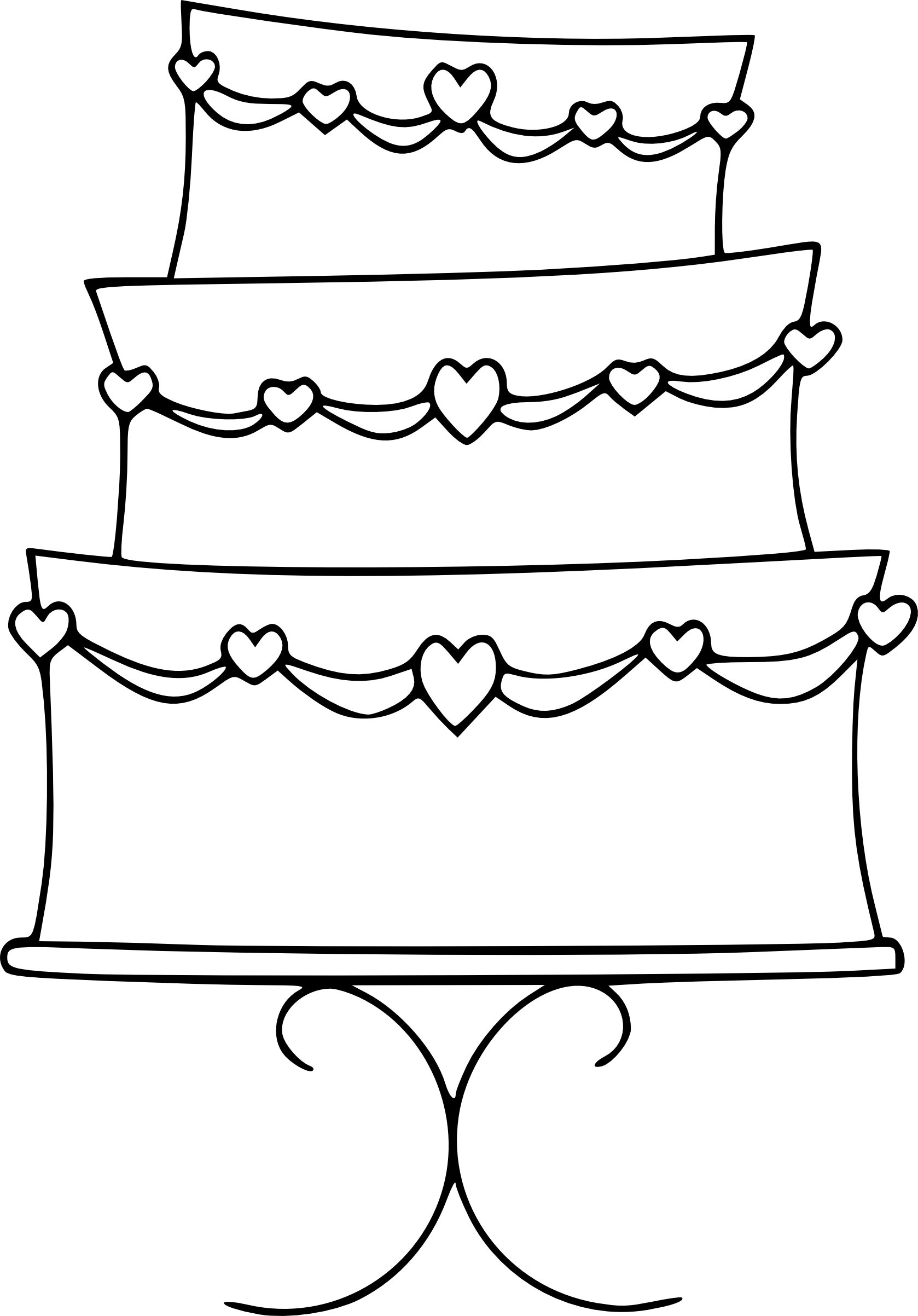 Birthday Cake Outline
 Free Birthday Cake Outline Download Free Clip Art Free